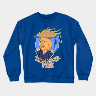 Trumpster Fire Outlined Crewneck Sweatshirt